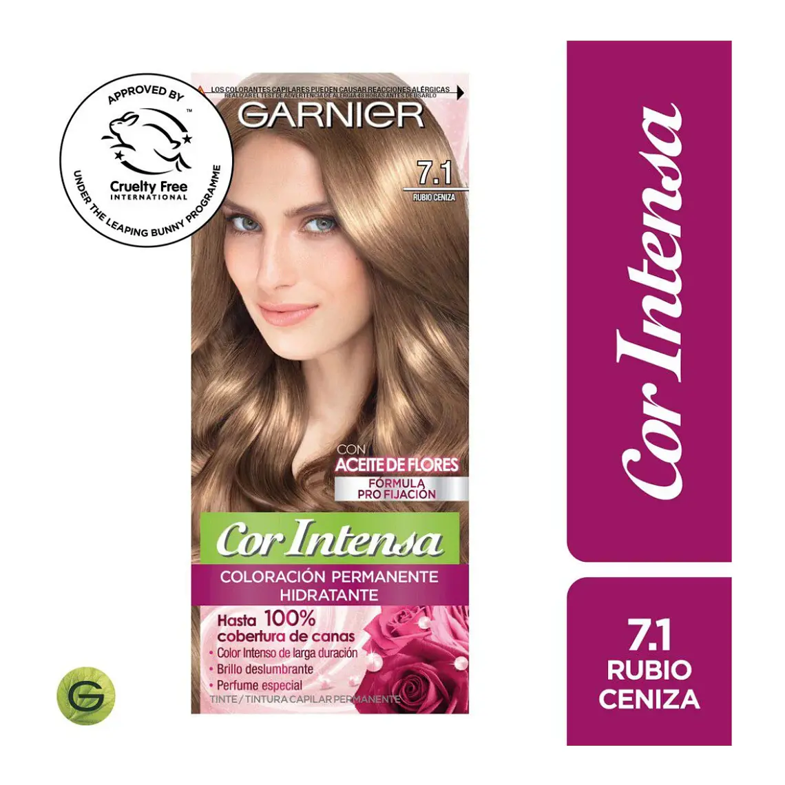 Tintura Cor Intensa Rubio Cenizo 7.1 45 G - GARNIER 1