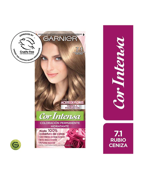 Tintura Cor Intensa Rubio Cenizo 7.1 45 G - GARNIER