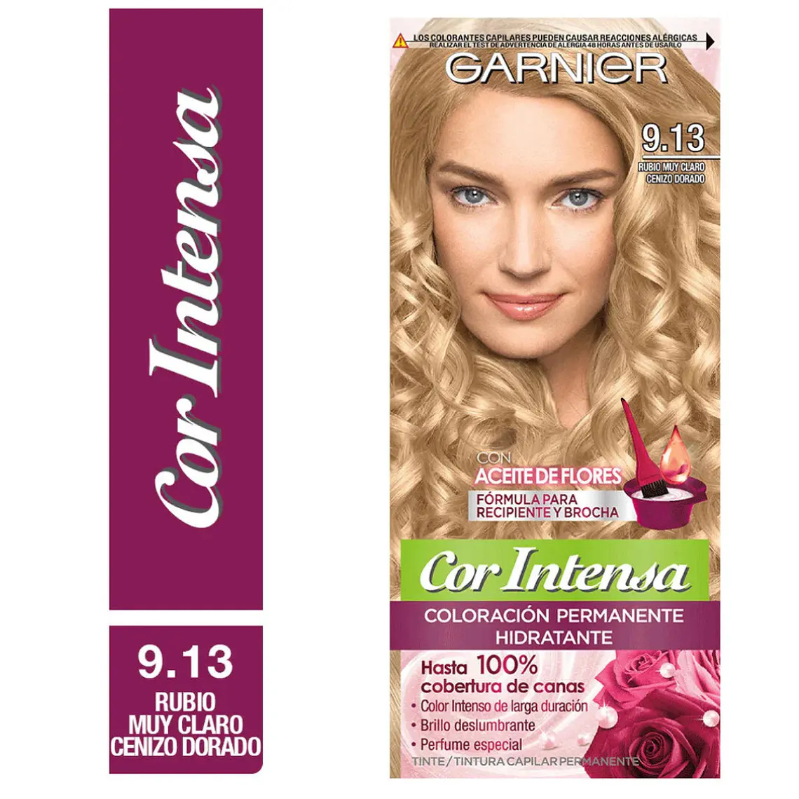 Tintura Cor Intensa Rubio Muy Claro Cenizo Dorado 9.13 45 G - GARNIER 1