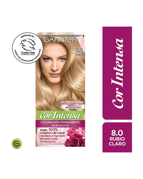 Tintura Cor Intensa Rubio Claro 8.0 45 G - GARNIER