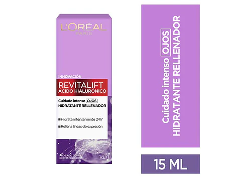 Crema Contorno de Ojos Revitalift Ácido Hialurónico 15 ML - LOREAL 