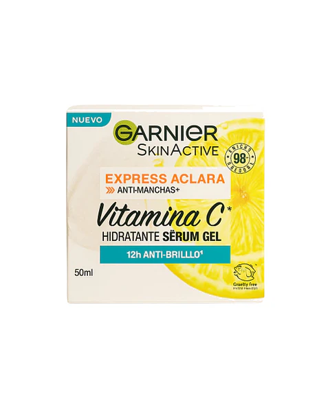 Crema Express Aclara Anti-Manchas Hidratante Serúm Gel Vitamina C 50 ML - GARNIER