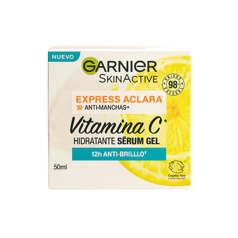 Crema Express Aclara Anti-Manchas Hidratante Serúm Gel Vitamina C 50 ML - GARNIER 1