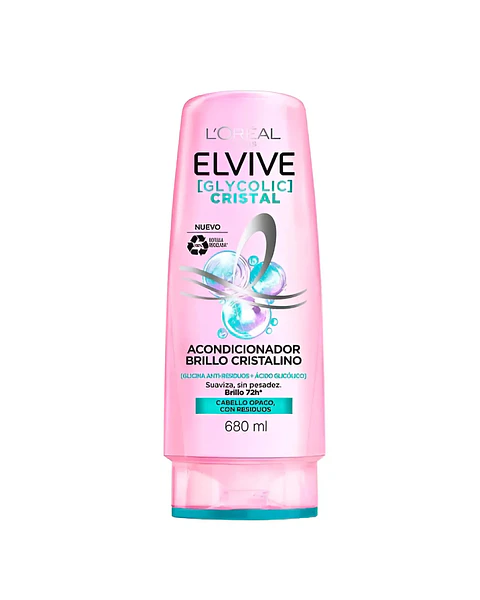 Acondicionador Elvive Glycolic Cristal 680 ML - LOREAL