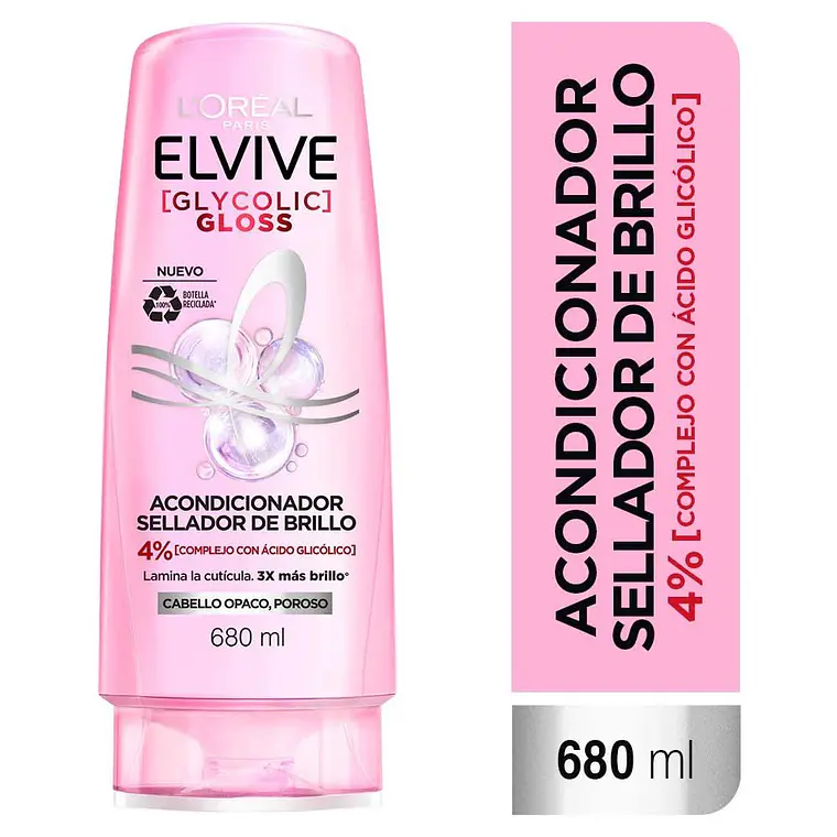 Acondicionador Elvive Glycolic Gloss 680 ML - LOREAL 1