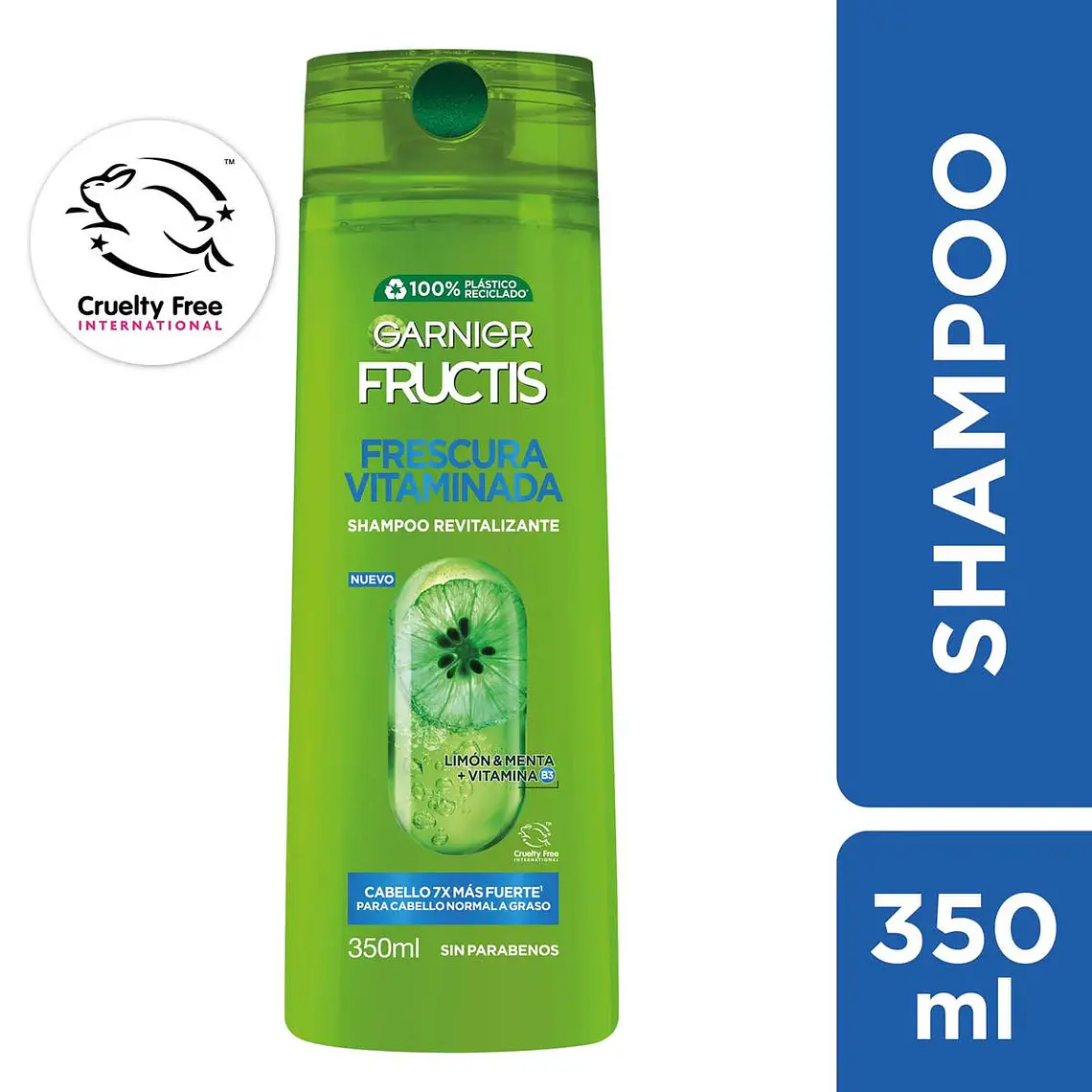 Shampoo Fructis Frescura Vitaminada Limon & Menta 350 ML - GARNIER  1
