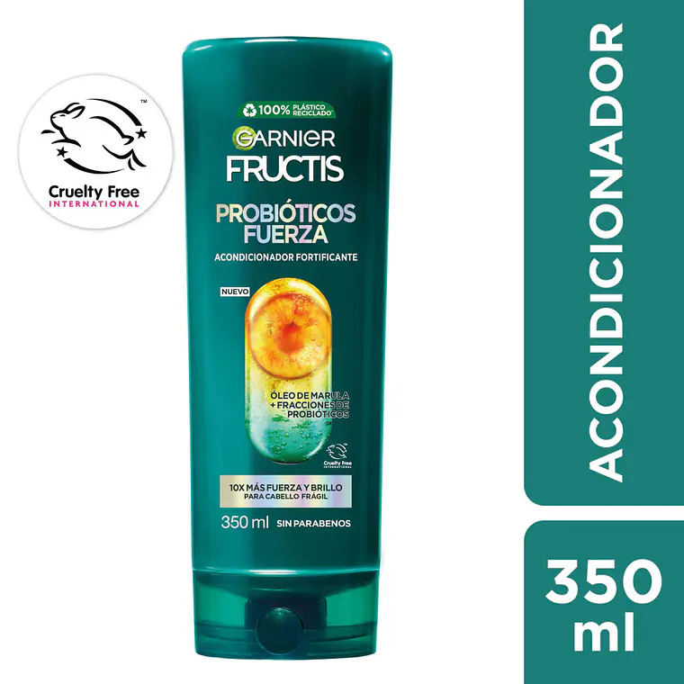 Acondicionador Fructis Probióticos Fuerza 350 ML  - GARNIER 2
