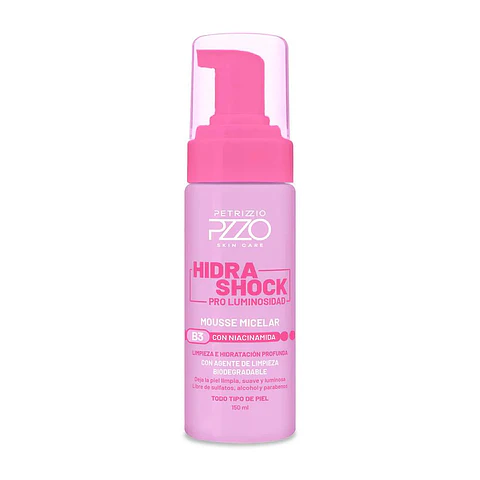 Mousse Micelar Hidra Shock Pro Luminosidad 150 ML - PETRIZZIO