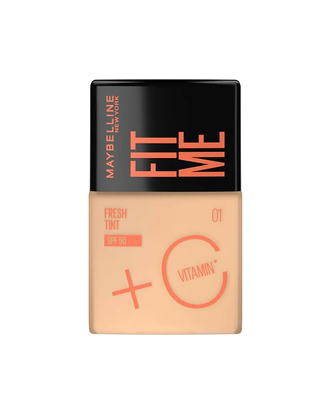 Base De Maquillaje Fit Me Fresh Tint 01 FPS 50 30 ML- MAYBELLINE