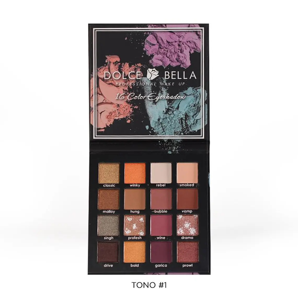 Paleta Sombra x16 Colores Professional Make Up Tono #1 - DOLCE BELLA 1
