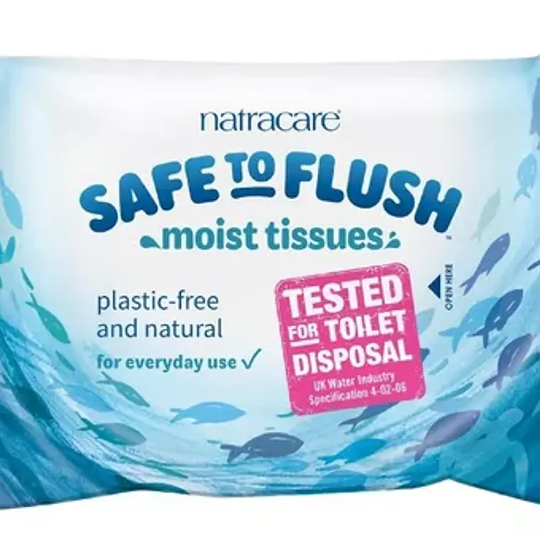 Toalla Húmeda Safe To Flush Natracare 1