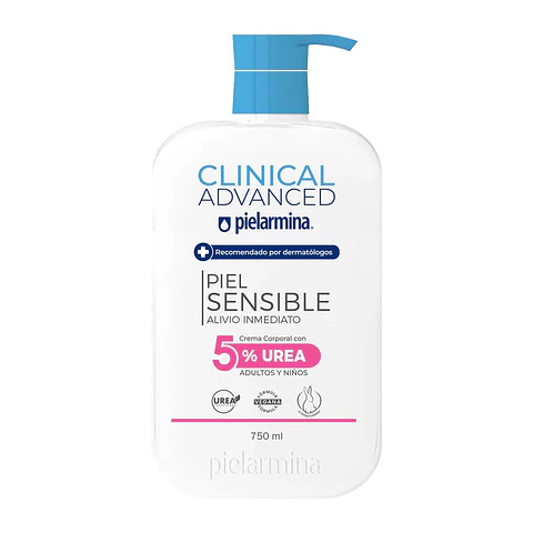Crema Corporal Piel Sencible Alivio Inmediato 5% Urea, 750 ML - PIELARMINA