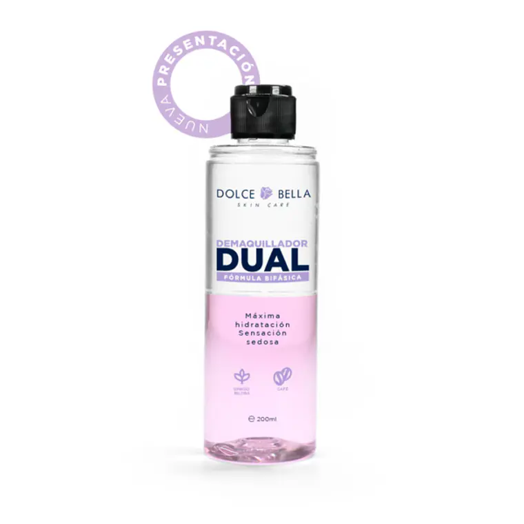 Desmaquillador Dual Estracto Café, Gingko Biloba 200 ml - DOLCE BELLA 1