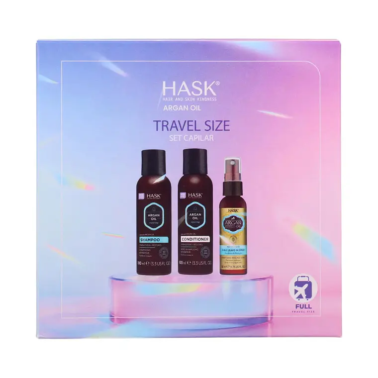 Set de Cuidado Capilar Argan Travel Size - HASK 3