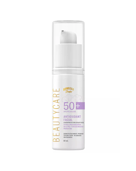 Protector Solar Facial Antioxidante Beauty Care 50 Fps - HAWAIIAN TROPIC