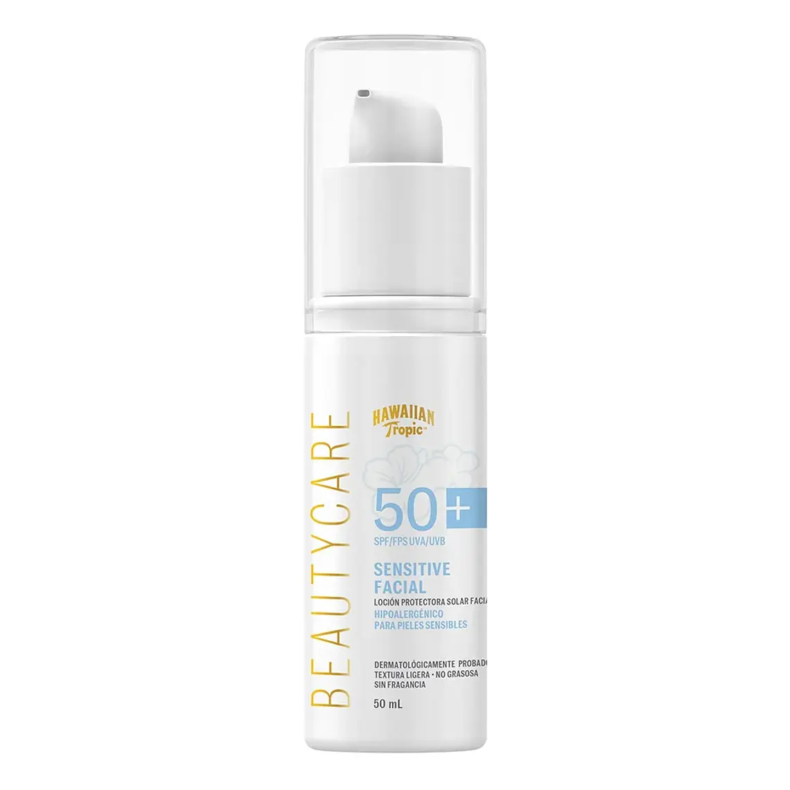 Protector Solar Facial Sensitive Beauty Care 50 Fps - HAWAIIAN TROPIC 1