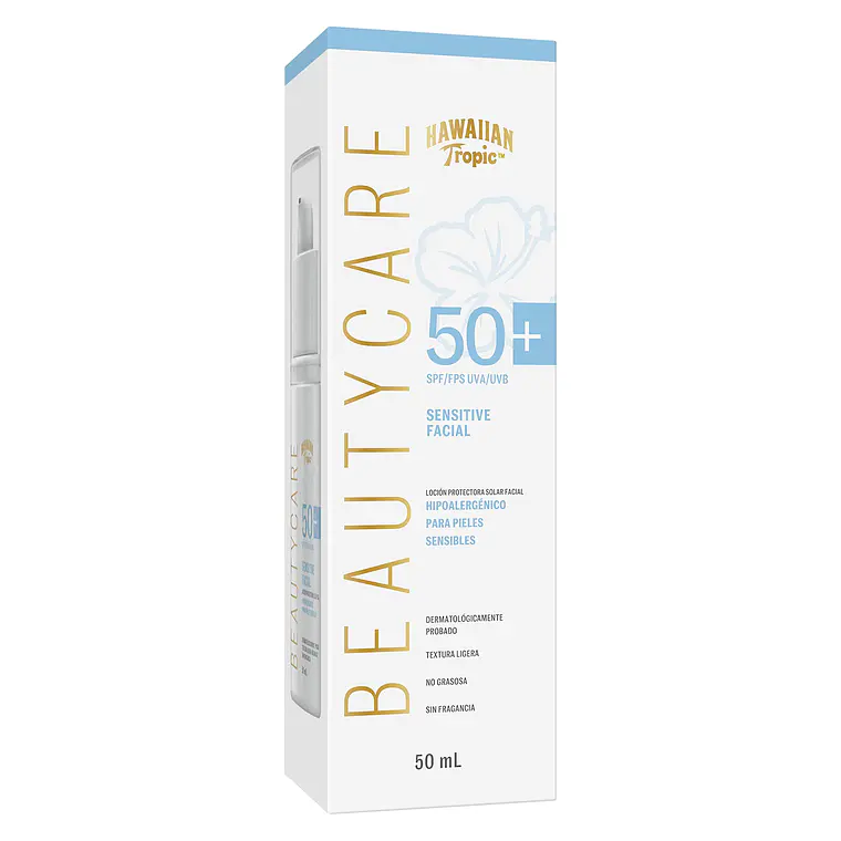 Protector Solar Facial Sensitive Beauty Care 50 Fps - HAWAIIAN TROPIC 2
