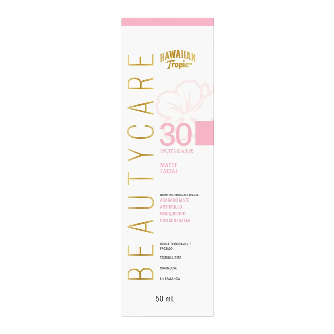 Protector Solar Facial Matte Beauty Care 50 Fps - HAWAIIAN TROPIC 2