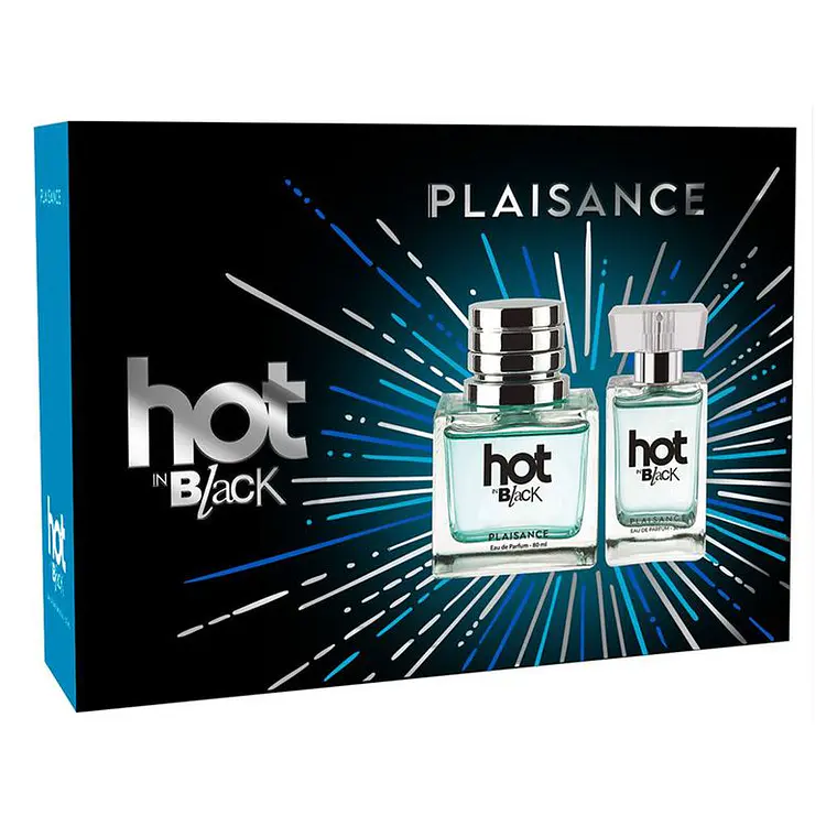 Set Perfume Hot in Black EDP Mujer 80 ml + Miniatura 1