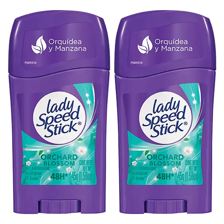 Pack X2 Desodorante Orchard Blossom 45gr - Lady Speed Stick 1