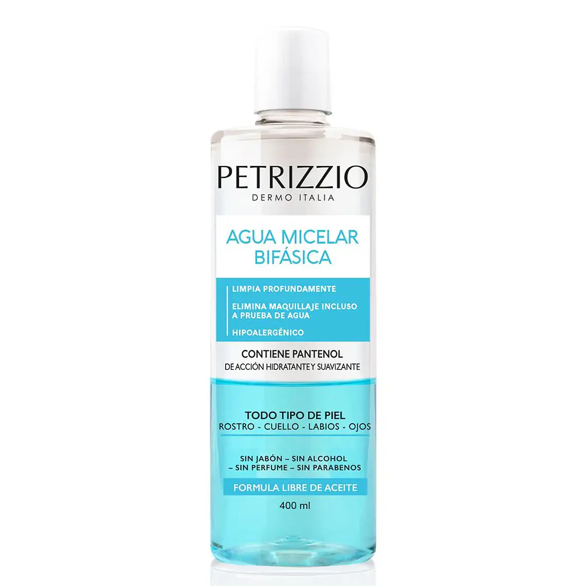 Agua Micelar Bifásica Dermo Italia 400ml - PETRIZZIO 1