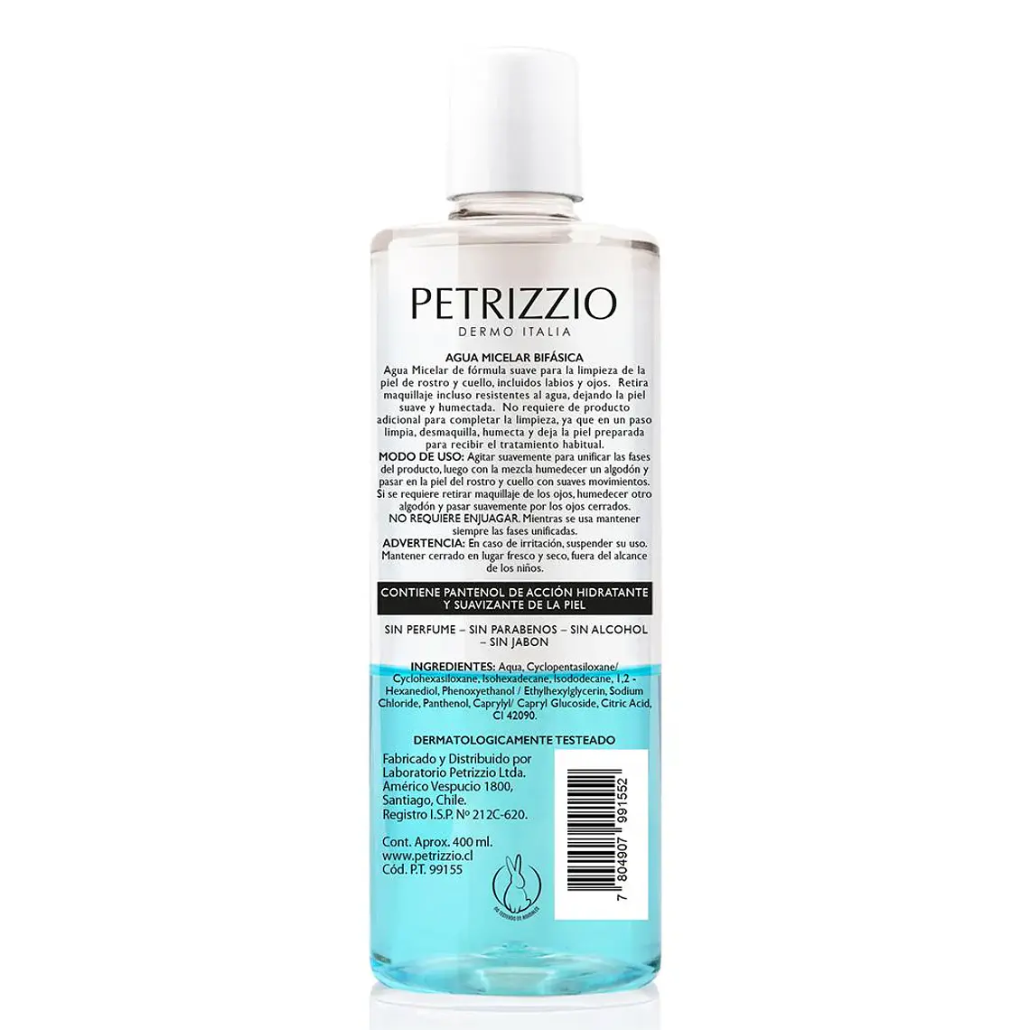 Agua Micelar Bifásica Dermo Italia 400ml - PETRIZZIO 2