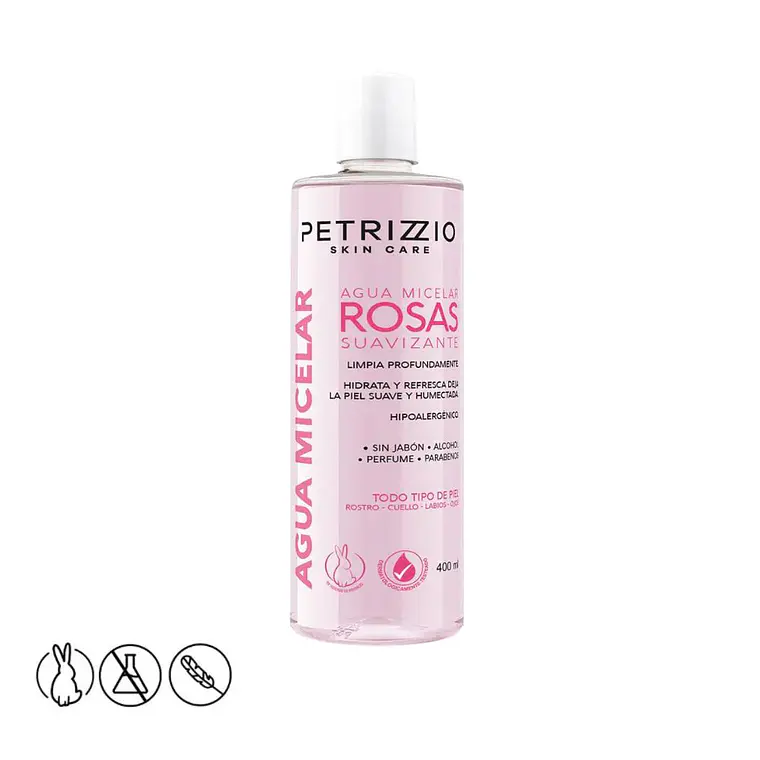 Agua Micelar Rosas Suavizante Skincare 400ml - PETRIZZIO 2