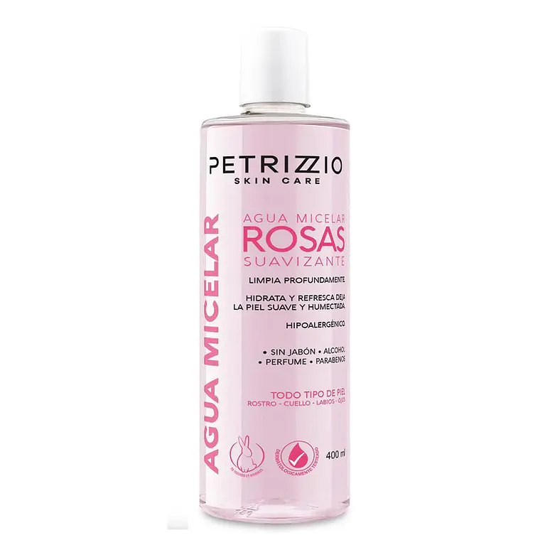 Agua Micelar Rosas Suavizante Skincare 400ml - PETRIZZIO 1