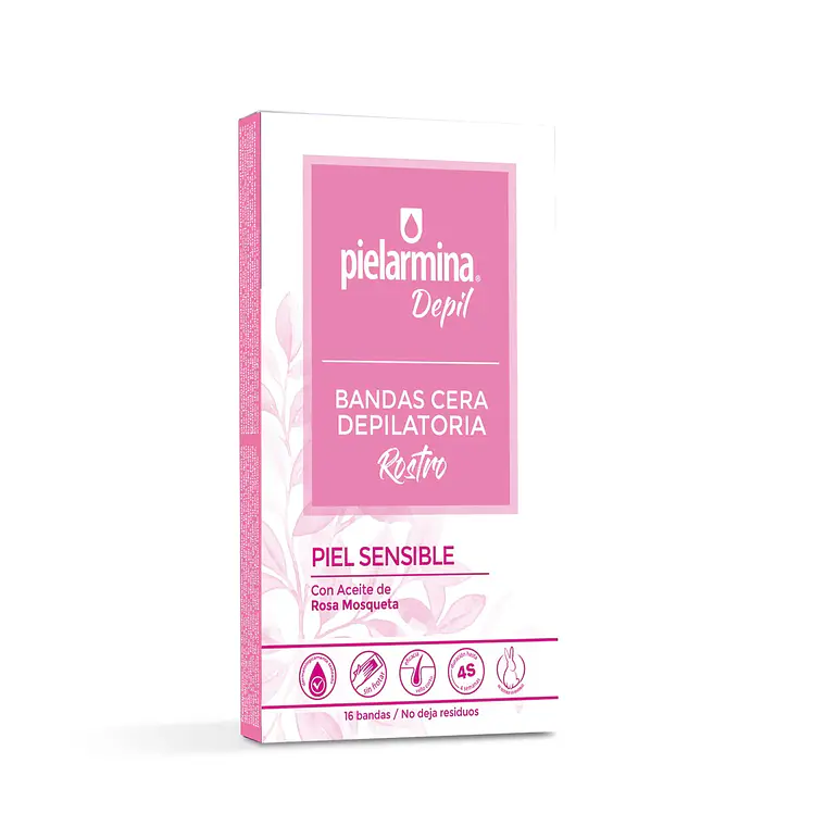 Bandas Depilatorias Faciales Rosa Mosqueta Pielarmina Depil - PETRIZZIO 1