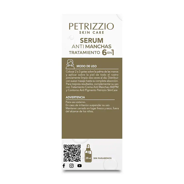 Sérum Tratamiento Anti Manchas 28ml - PETRIZZIO 3