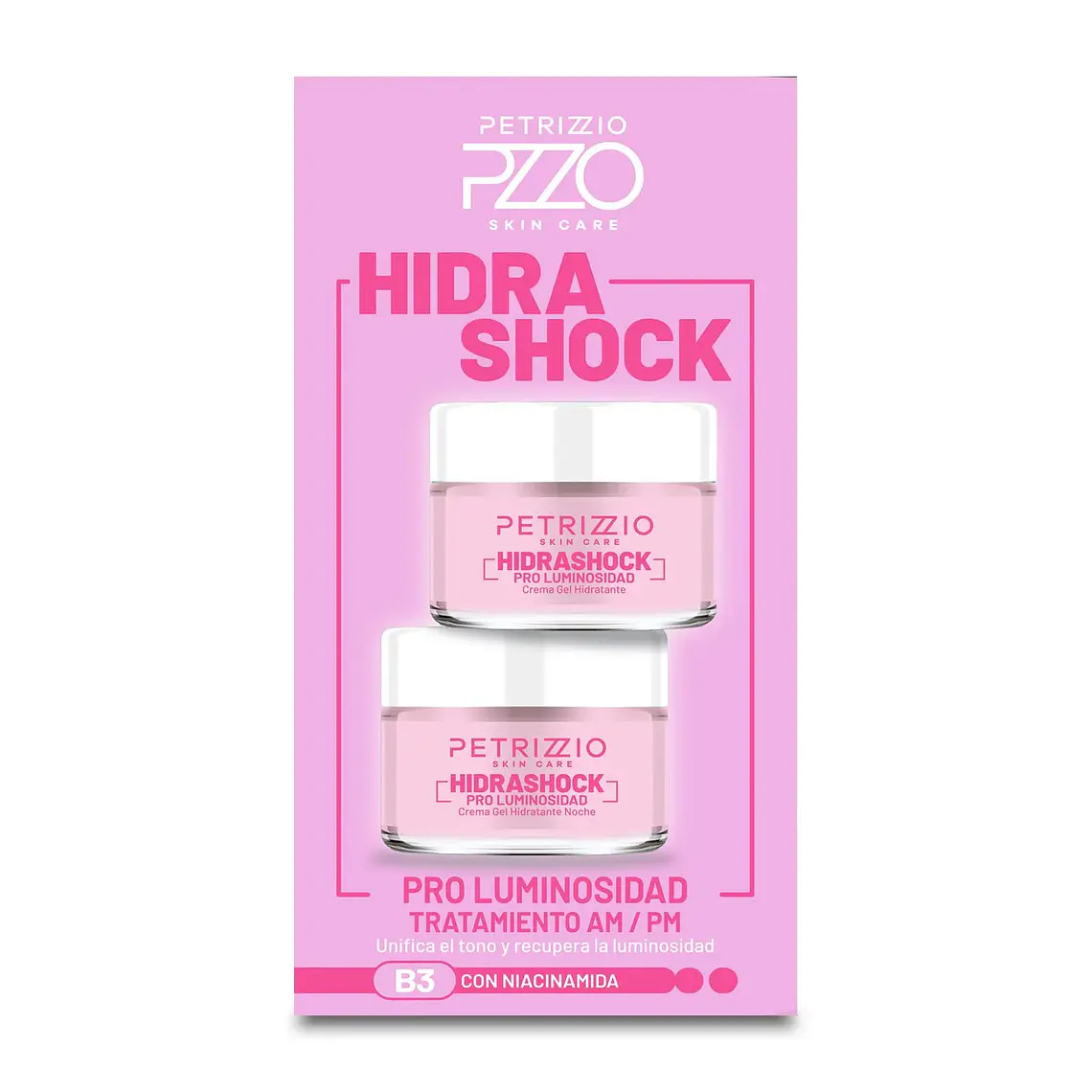 Set de Cremas HidraShock Pro Luminosidad 50g - PETRIZZIO 3