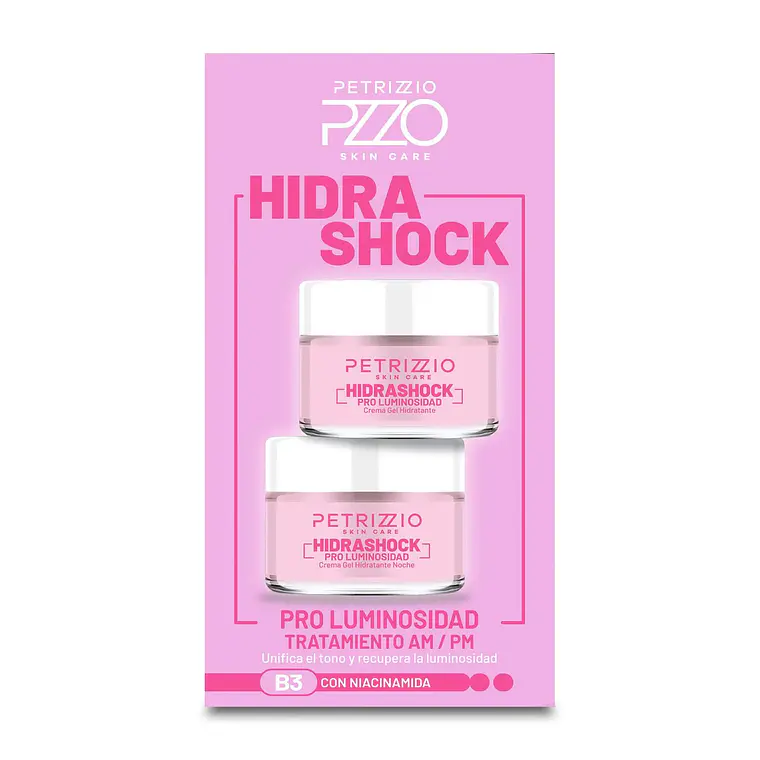 Set de Cremas HidraShock Pro Luminosidad 50g - PETRIZZIO 3