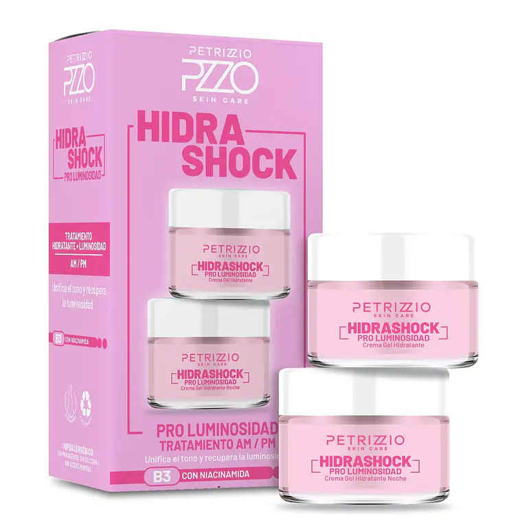 Set de Cremas HidraShock Pro Luminosidad 50g - PETRIZZIO 1