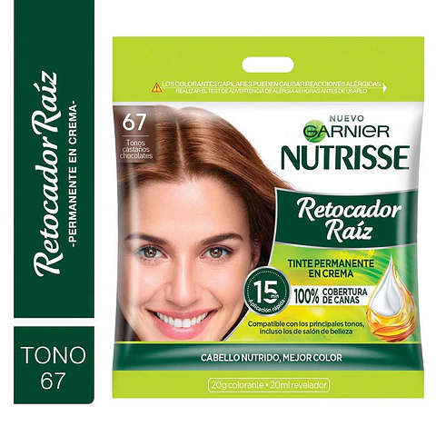 Tintura Retocador de Raíz Rubio 67 - GARNIER