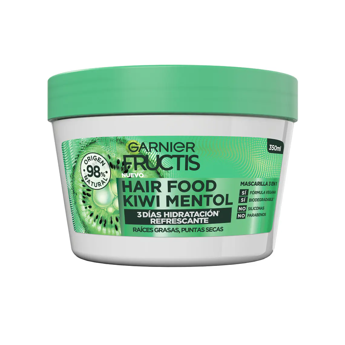 Mascarilla Capilar Hair Food Kiwi Mentol 350 ML - GARNIER 1