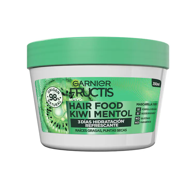 Mascarilla Capilar Hair Food Kiwi Mentol 350 ML - GARNIER 1