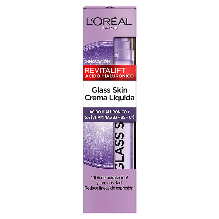 Crema Líquida Revitalift Glass Skin Ácido Hialurónico 50 ml - LOREAL 3
