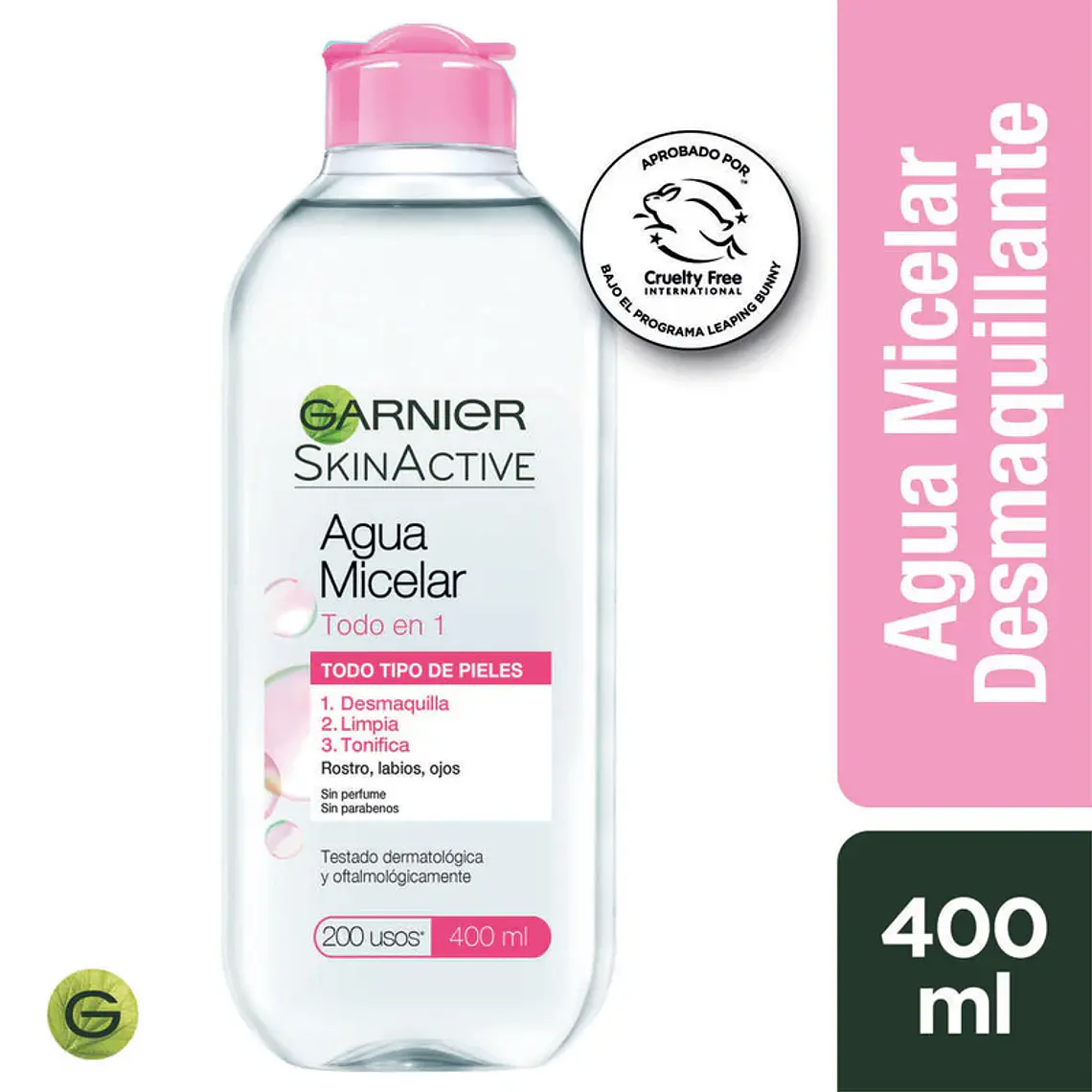 Agua micelar Todo en 1 400 ml - GARNIER 1