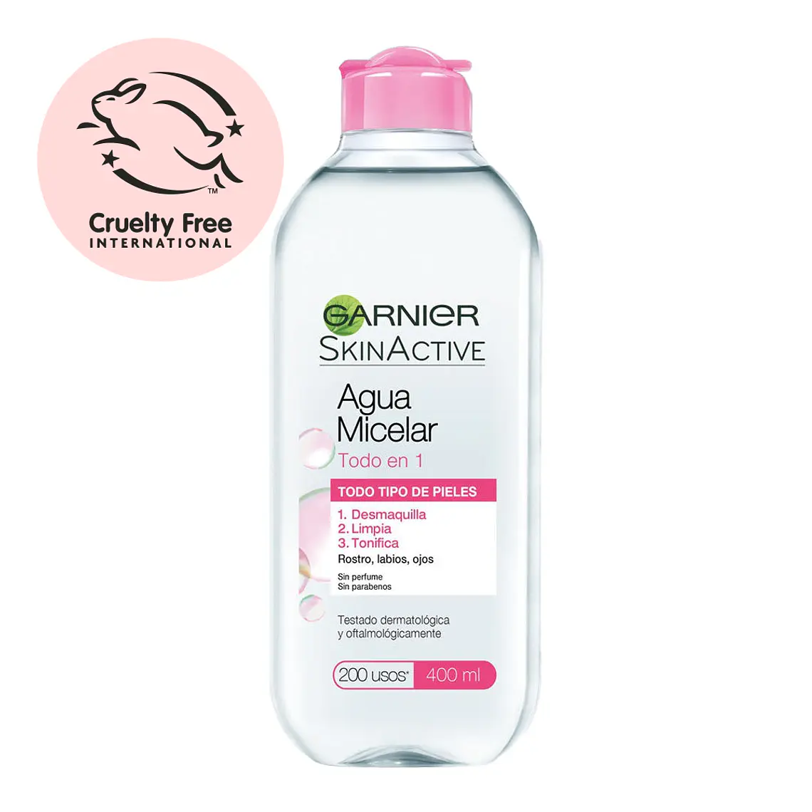 Agua micelar Todo en 1 400 ml - GARNIER 2