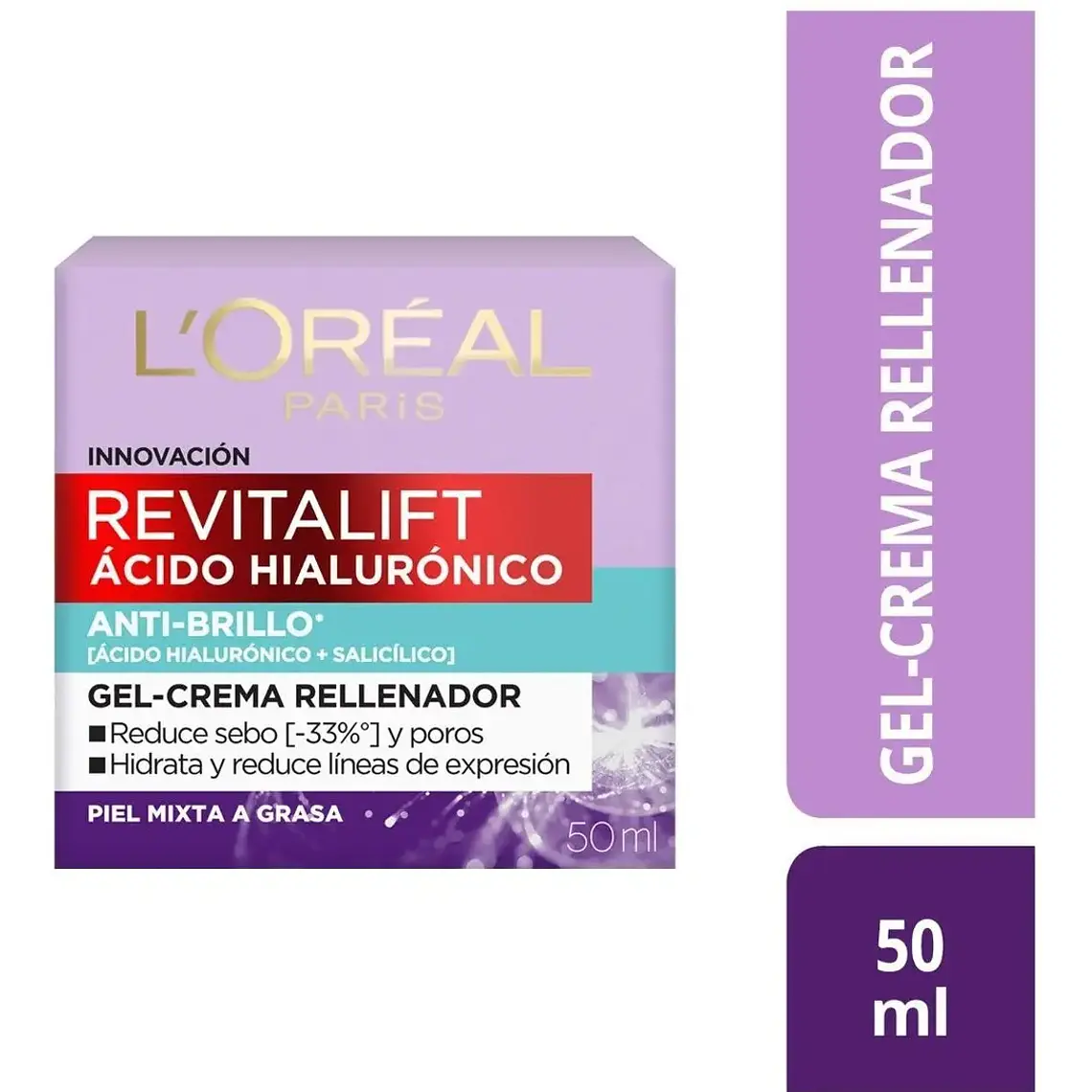 Crema Loreal Gel Oil Control Revitalift 50 Ml dia/noche 1