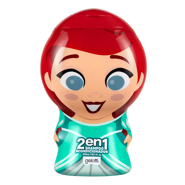 Shampoo Shoobies 2En1 Princesa Ariel Mix 300 ML - GELATTI 1