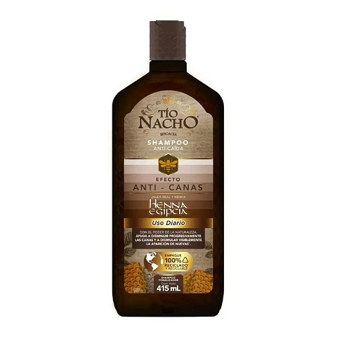 Shampoo Efecto Anti-Canas Jalea Real Henna 415ml- TIO NACHO