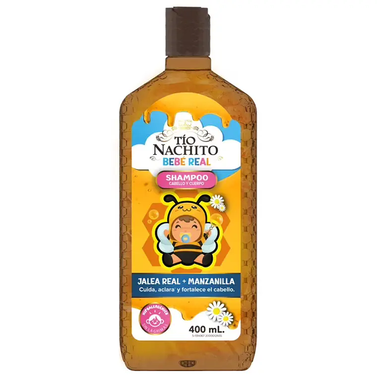 Shampoo Tío Nachito Bebé Real 400 Lt - TIO NACHO 1