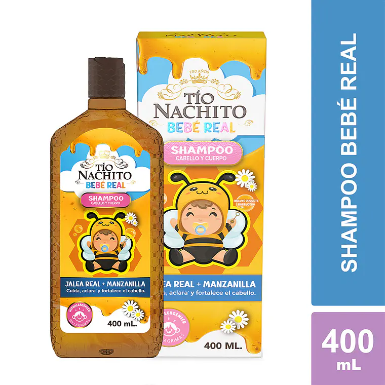Shampoo Tío Nachito Bebé Real 400 Lt - TIO NACHO 2