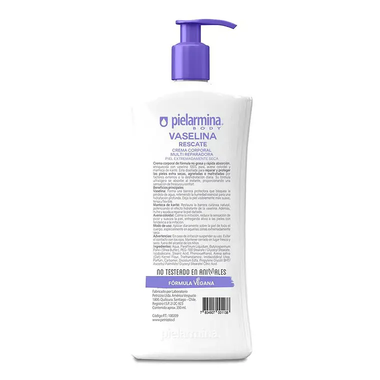 Crema Corporal Pielarmina Esencia Vaselina 350ml - PIELARMINA 2