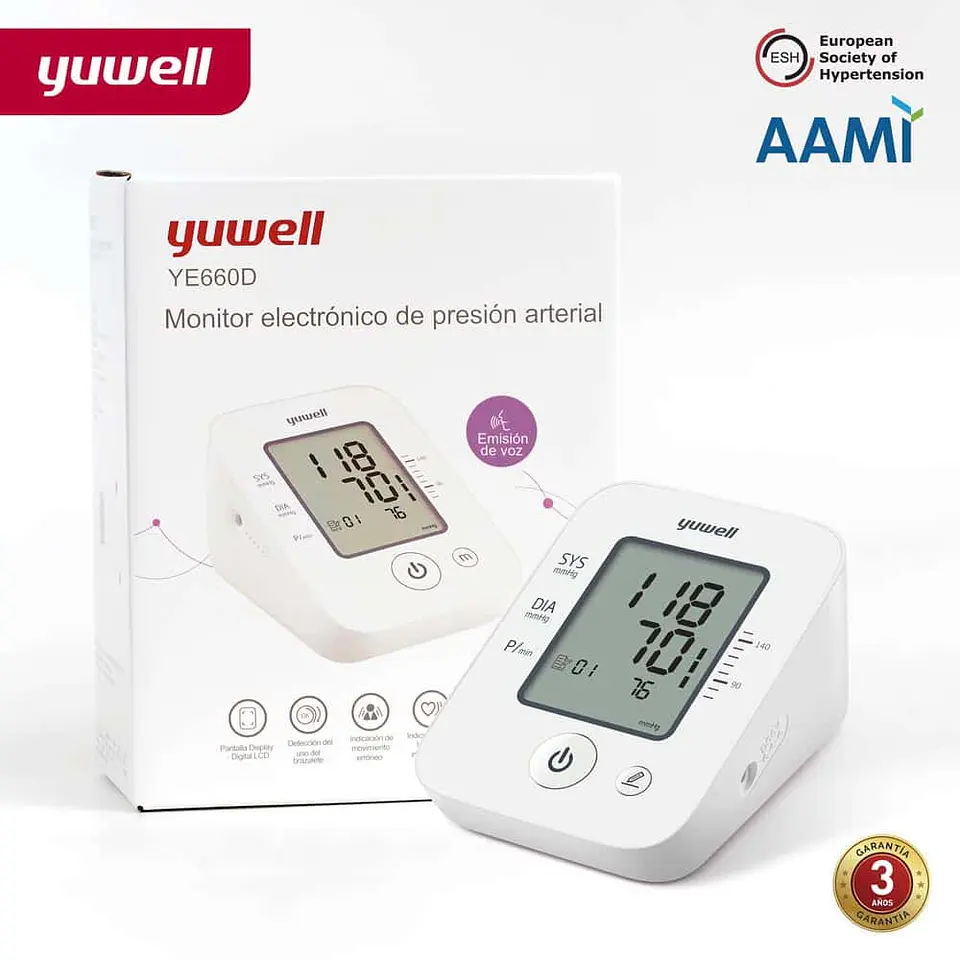 Tensiometro Digital de Brazo YUWELL Mod. YE660B 3
