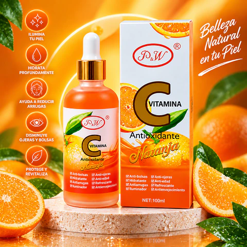 Serum Antiedad,Antibolsas,Antiarrugas - Vitamina C