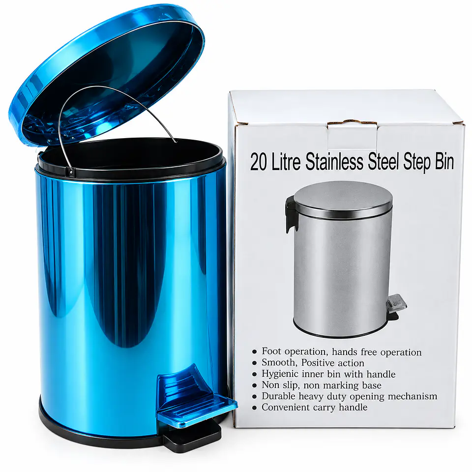 Basurero Acero Inox C/Pedal 5