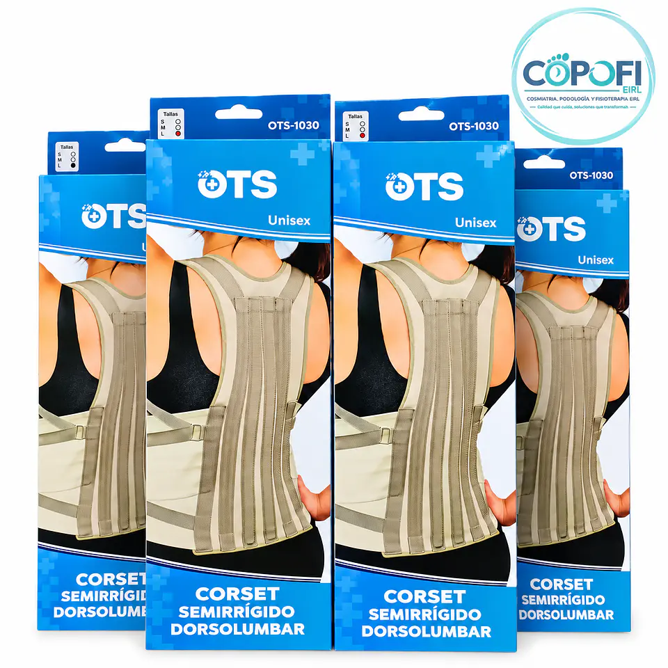 Corset Semi Rigido Dorso Lumbar Beige  1