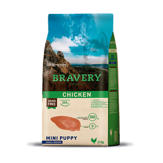 Bravery Pollo Cachorro Raza Pequeña 2kg